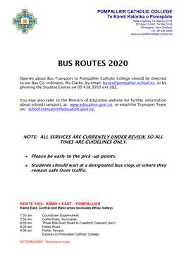 2020 Bus Routes.Pdf