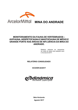 Relatório Fauna Mina Do Andrade 20172796 KB