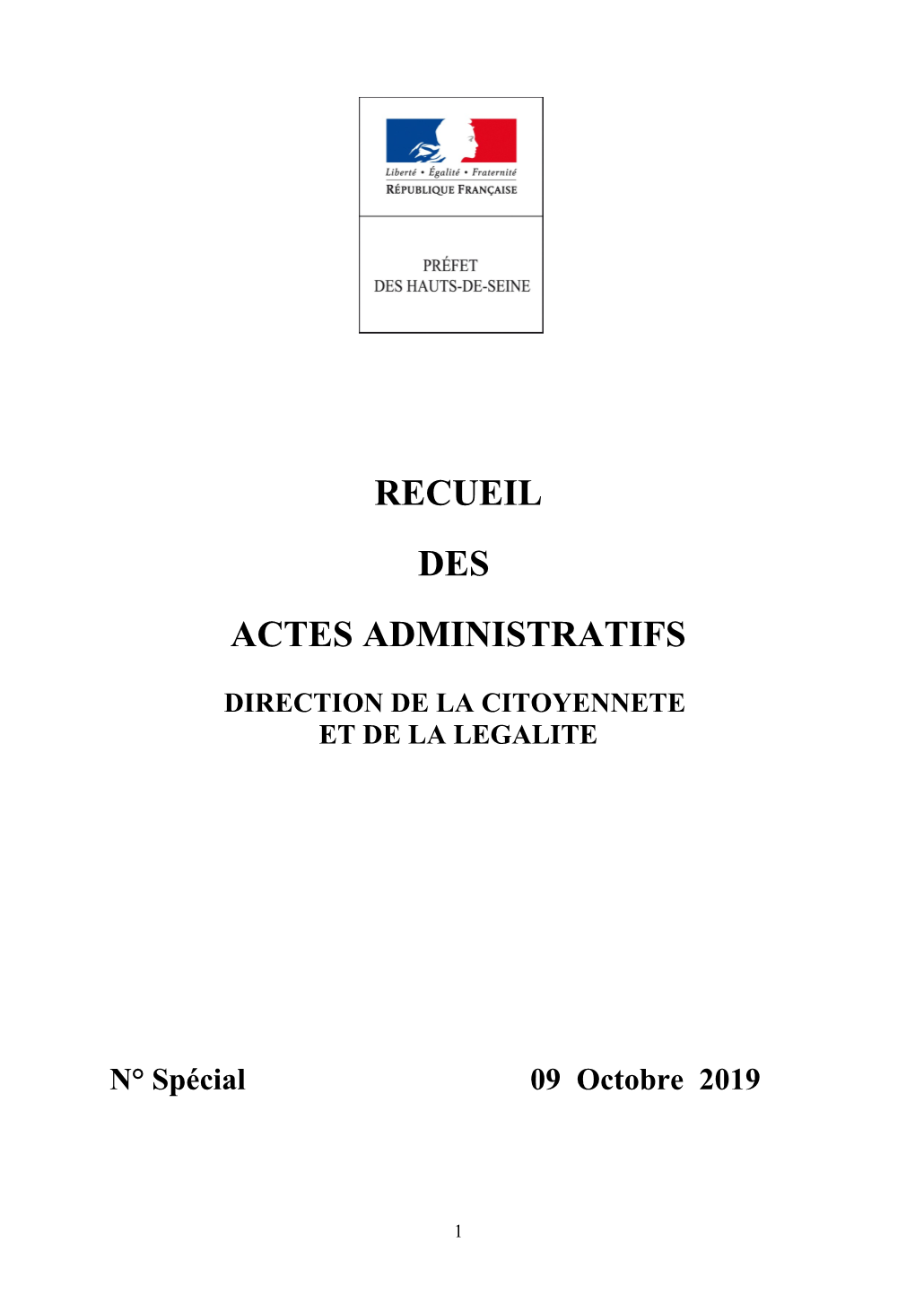 2019-10-09 RAA Spécial DCL Du 09 Octobre 2019