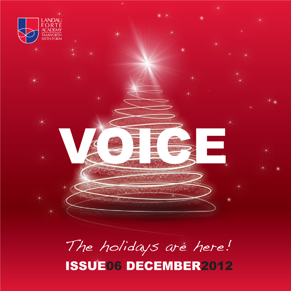 The Holidays Are Here! ISSUE06 DECEMBER2012 These People