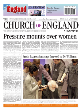 Fresh Expressions Says Farewell to Dr Williams