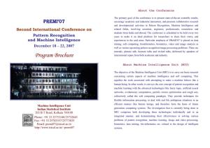 First International Conference On