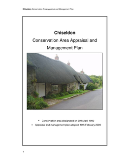 Chiseldon Conservation Area Appraisal and Management Plan