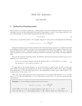 Math 127: Induction