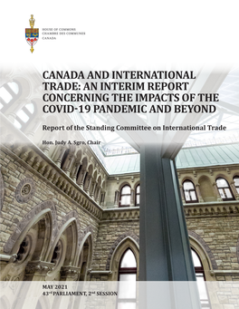 Canada and International Trade: an Interim Report Concerning the Impacts of the Covid-19 Pandemic and Beyond
