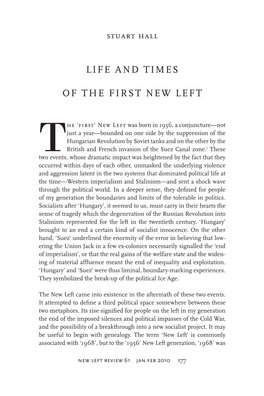 Life and Times of the First New Left