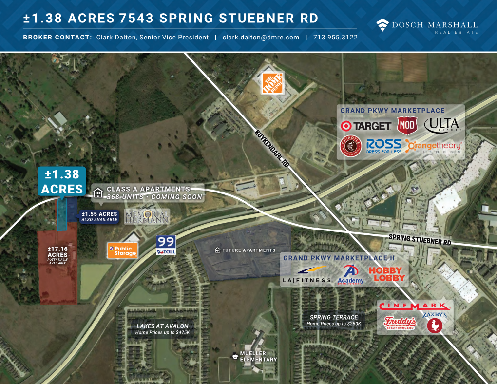 ±1.38 Acres 7543 Spring Stuebner Rd