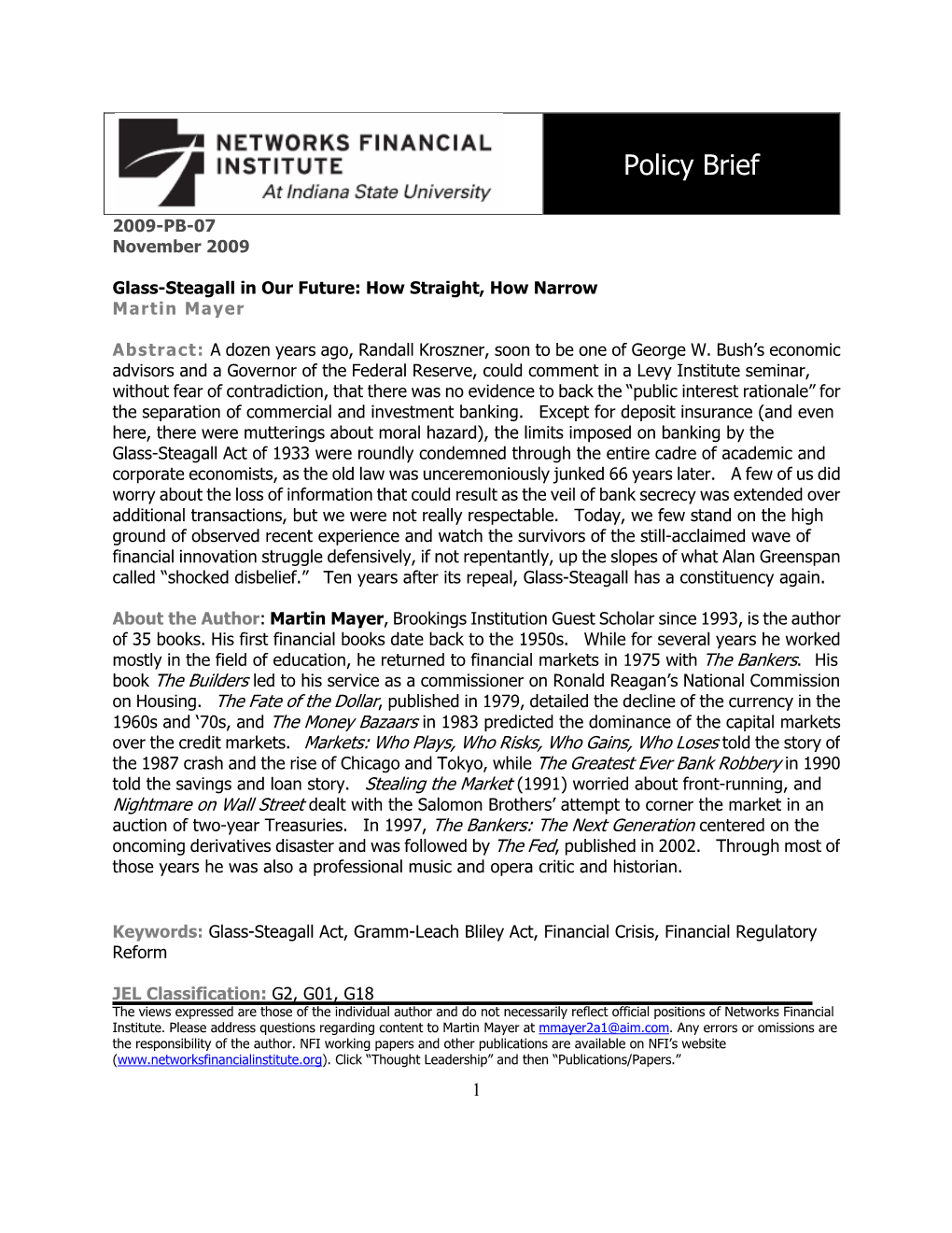 Policy Brief