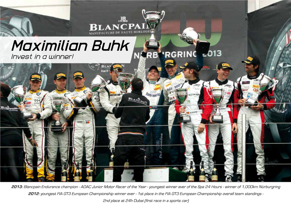 ADAC GT Masters I Was Forced to Retire Early Due to a Technical Fault, Which Cost Me the Title