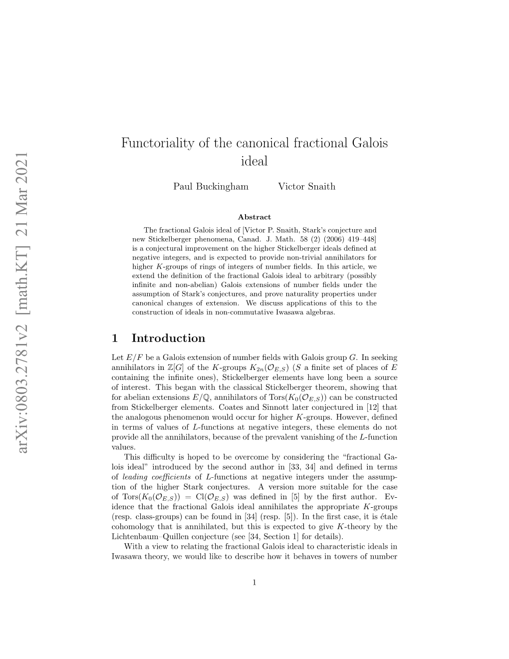 Arxiv:0803.2781V2 [Math.KT] 21 Mar 2021 Ihebu–Ule Ojcue(E 3,Scin1 O Details)