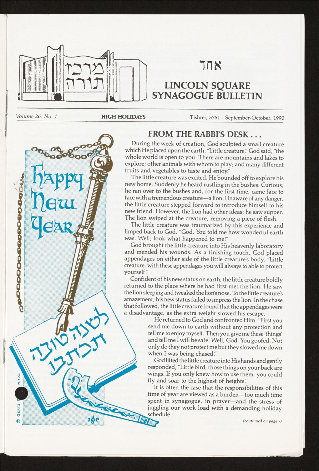 Synagogue Bulletin