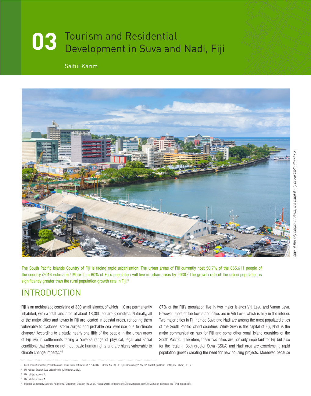 03 Tourism and Residential Development in Suva and Nadi, Fiji