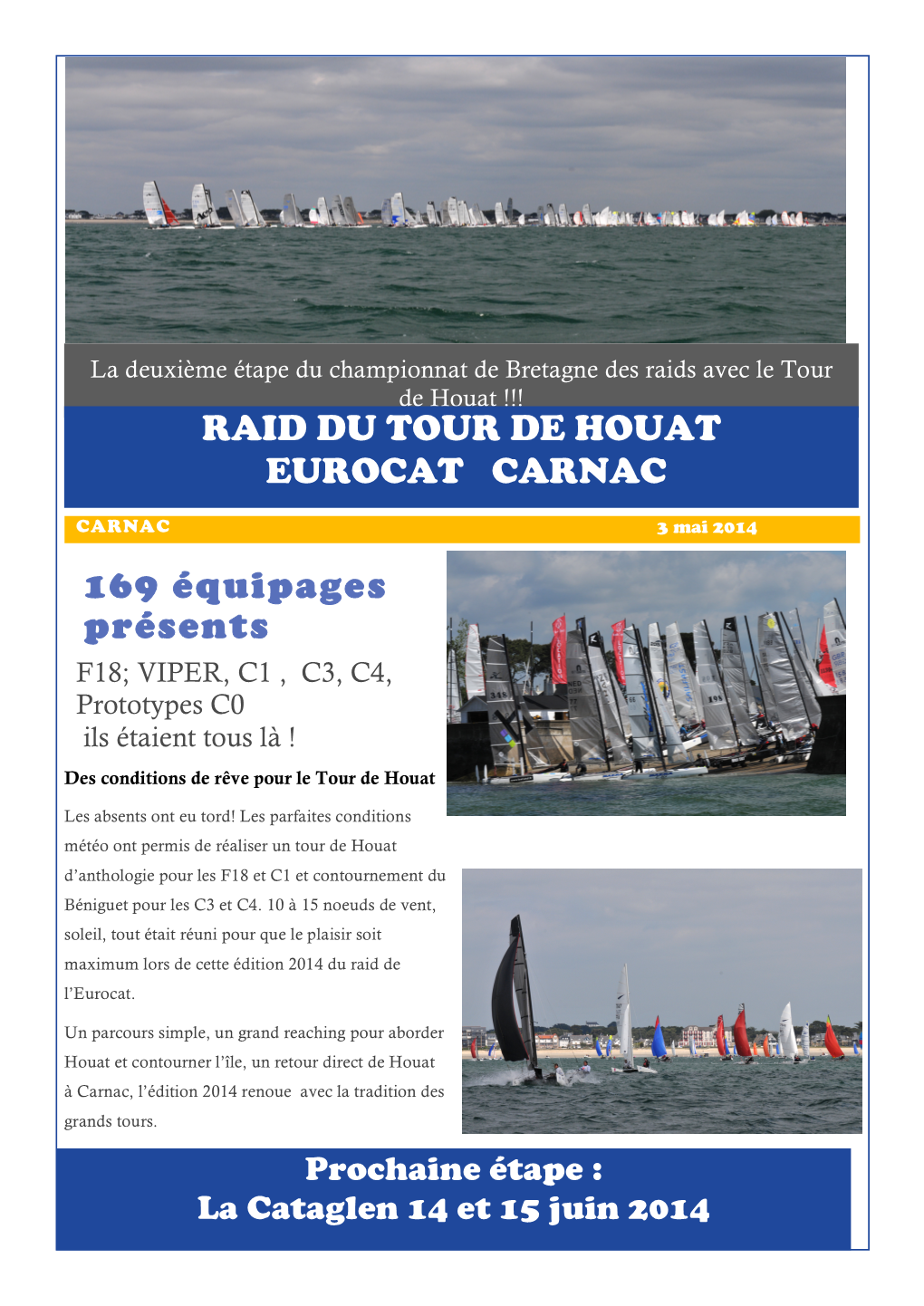 Raid Du Tour De Houat Eurocat Carnac