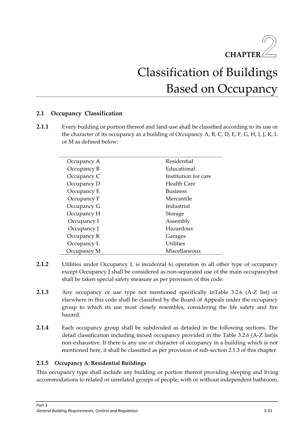 Classification of Buildings Based on Occupancy