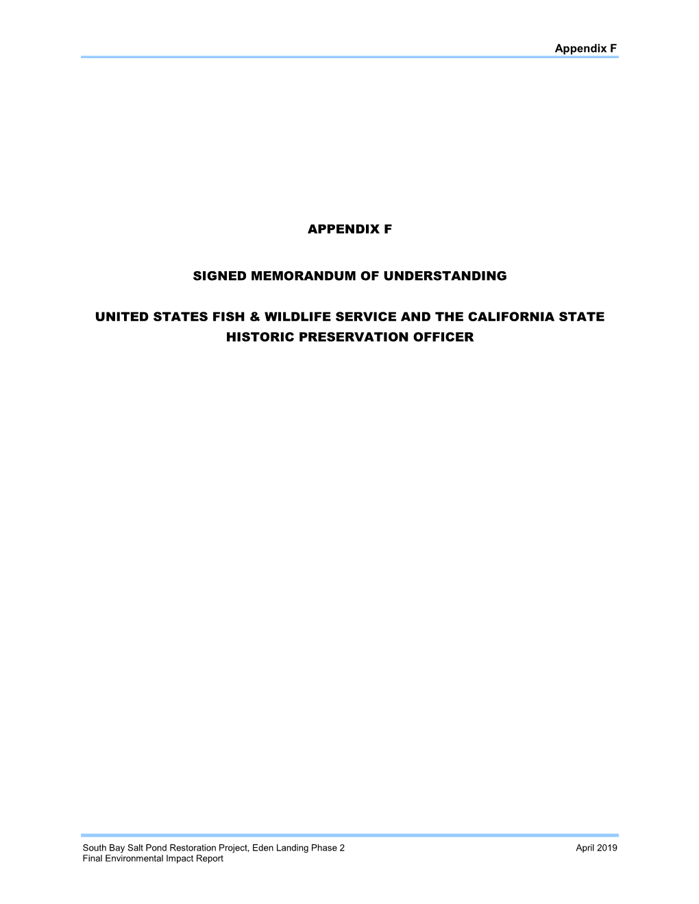 Final Environmental Impact Report, South Bay Salt Pond Restoration