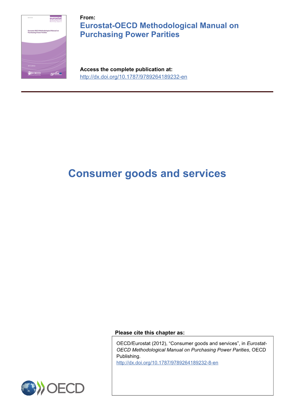 Consumer Goods and Services