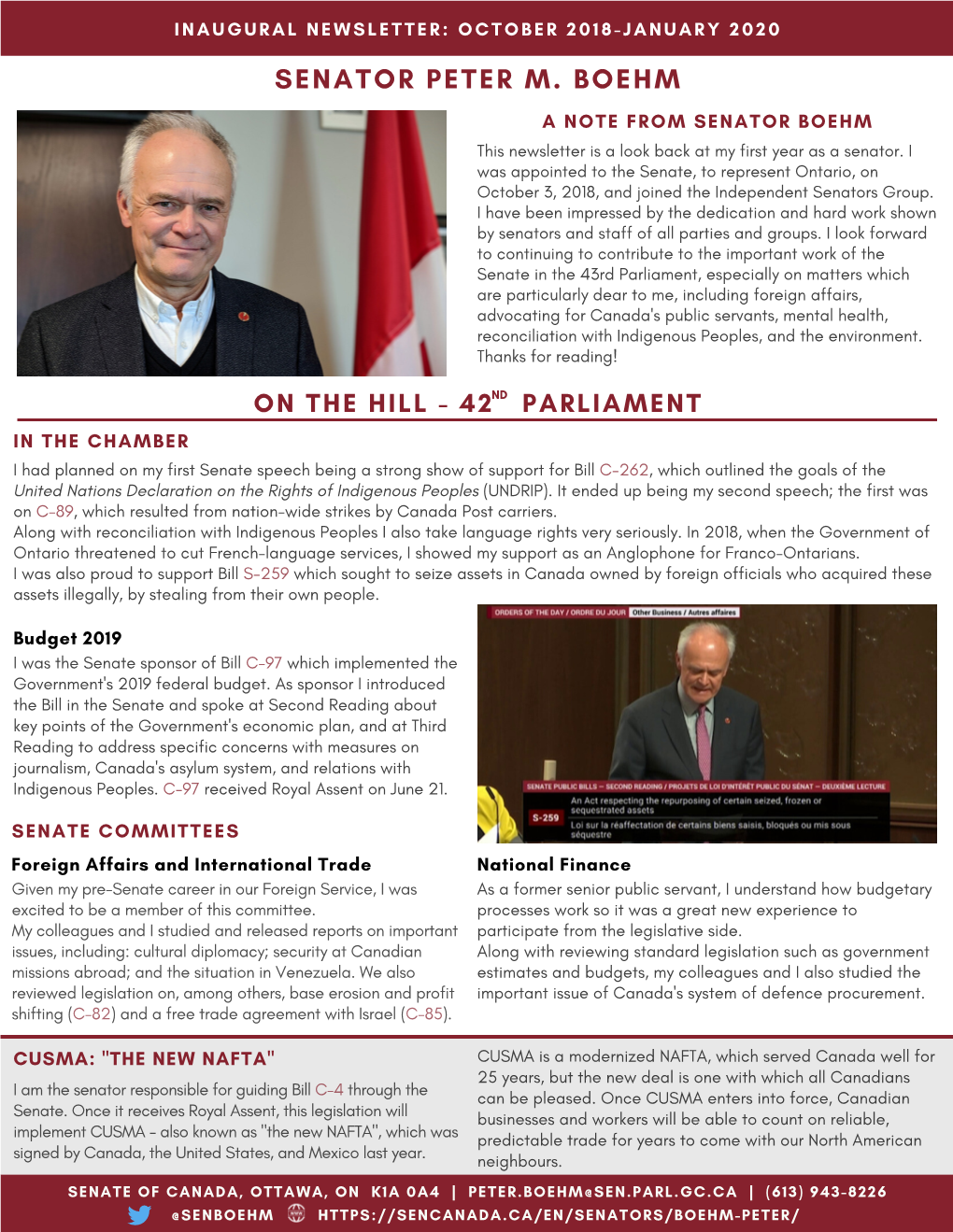 Inaugural Newsletter