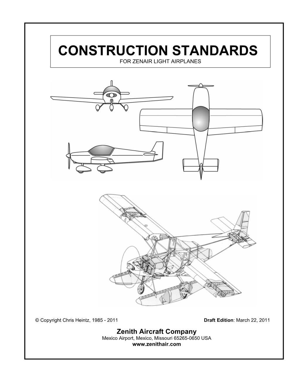 Zenair Construction Standards