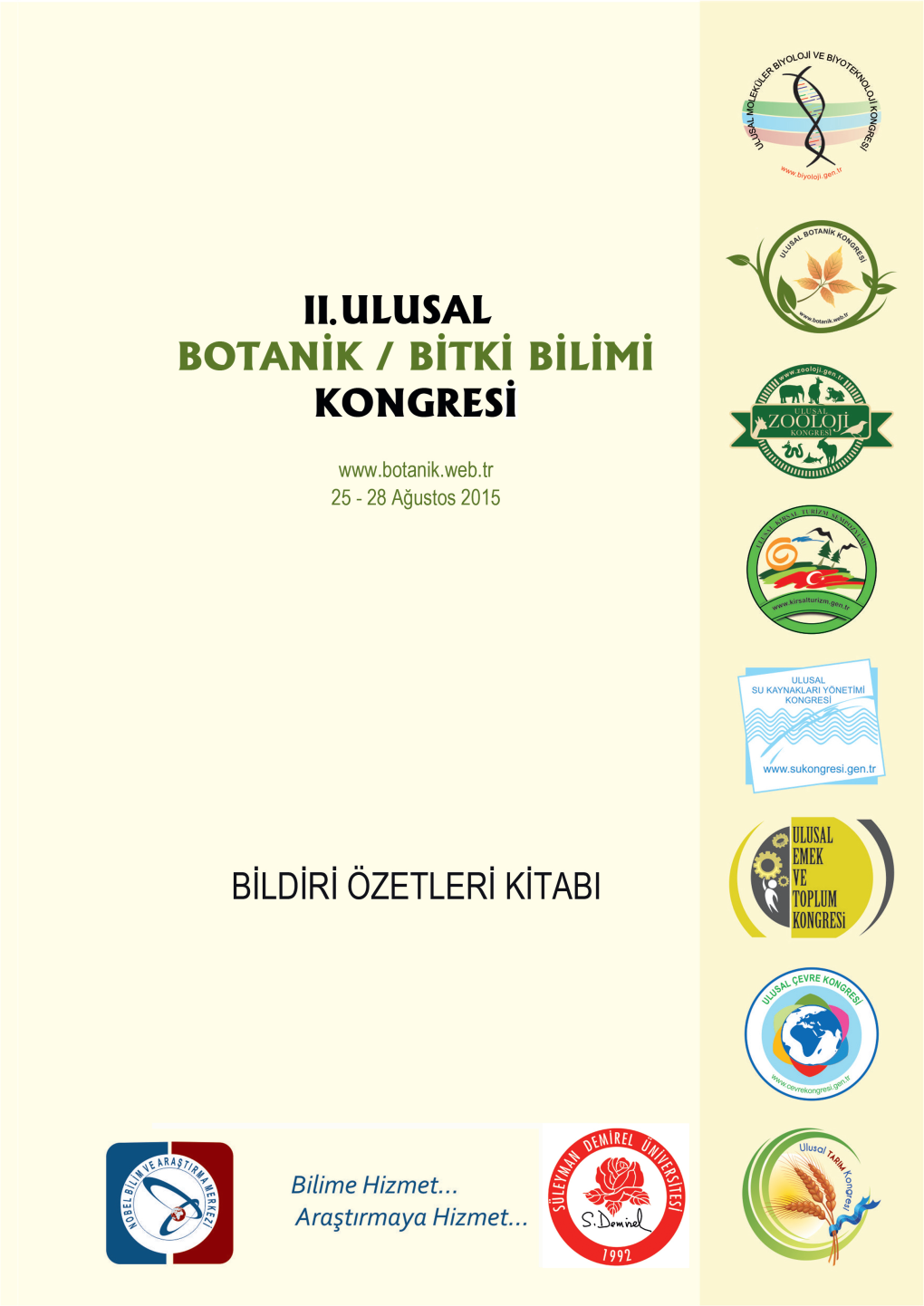 II. Ulusal Botanik/Bitki Bilimi Kongresi (25-28 Ağustos 2015, Afyonkarahisar)