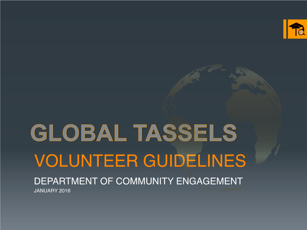 Volunteer Guidelines