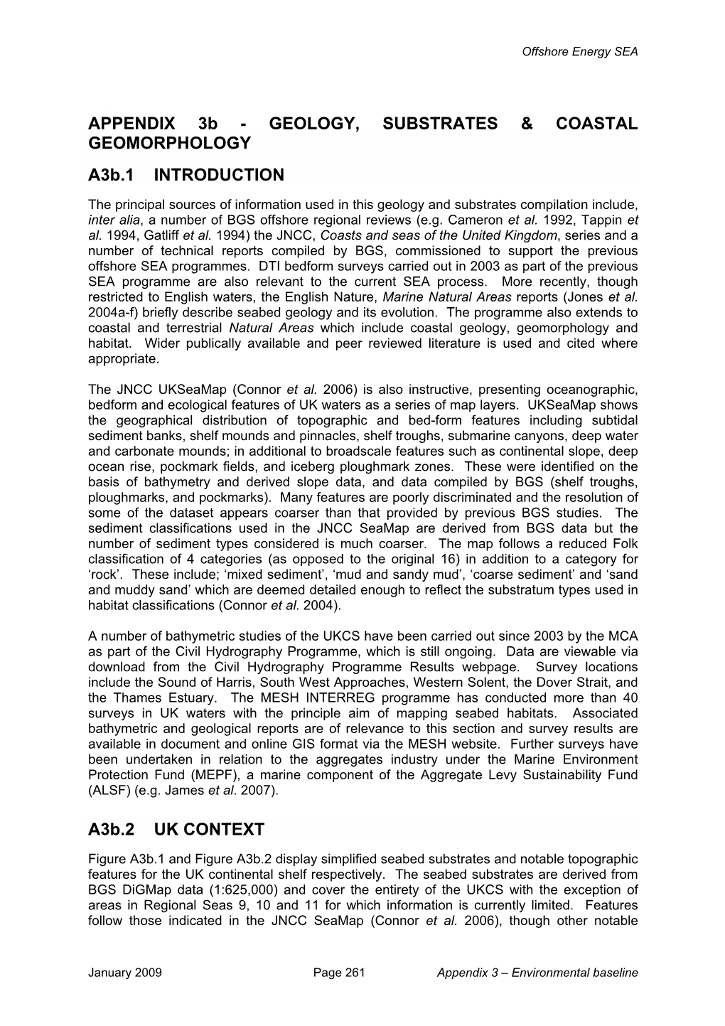 Geology, Substrates & Coastal Geomorphology