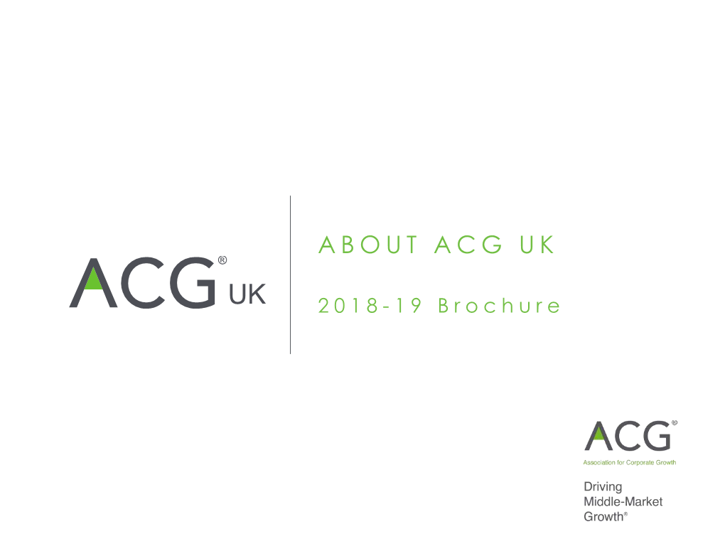About Acg Uk