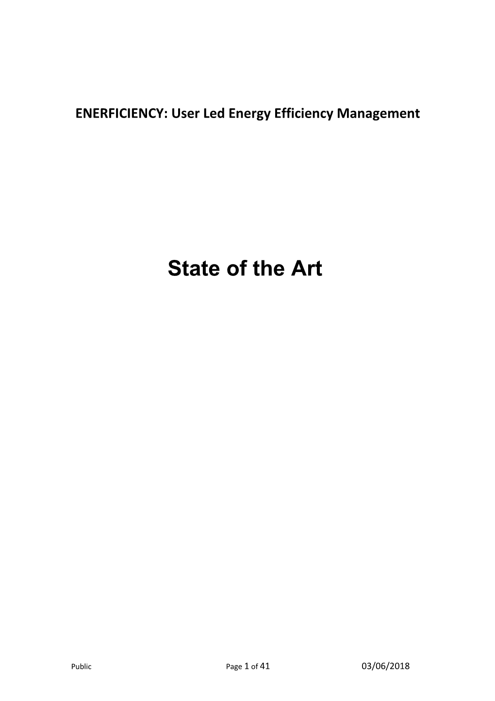 ENERFICIENCY: User Led Energy Efficiency Management