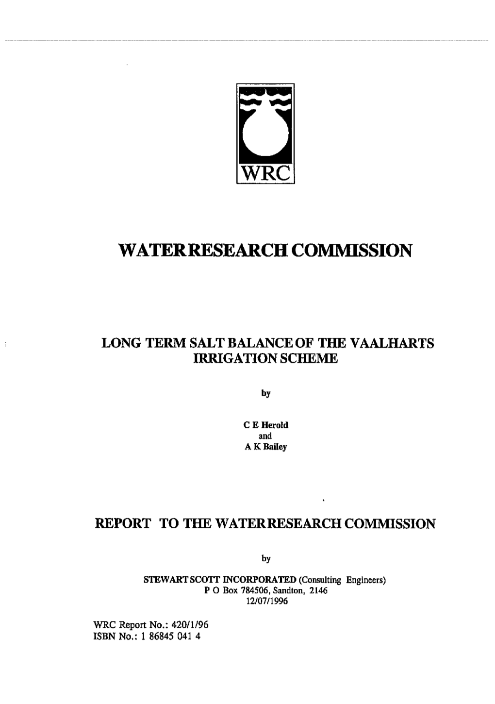 Waterresearch Commission