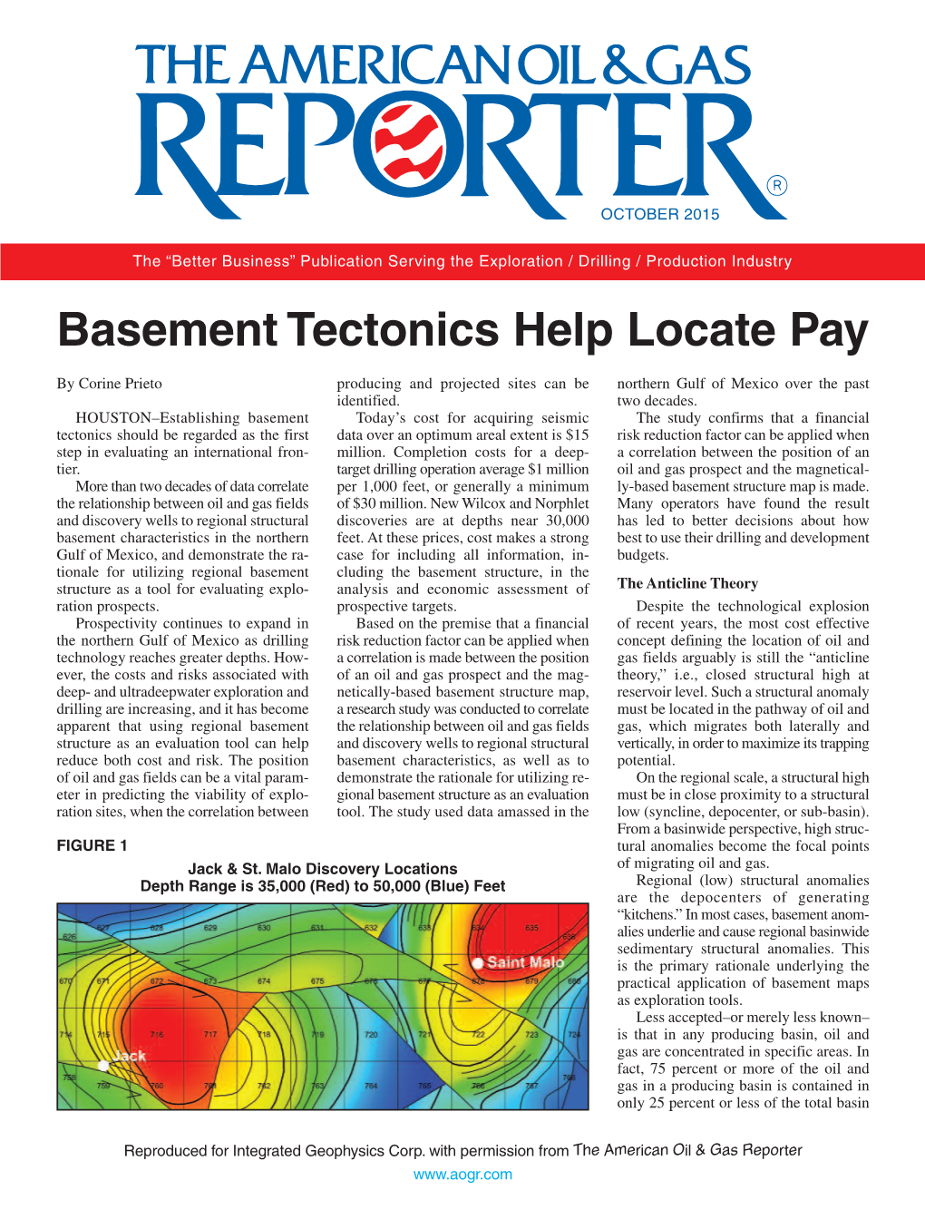 Basement Tectonics Help Locate Pay