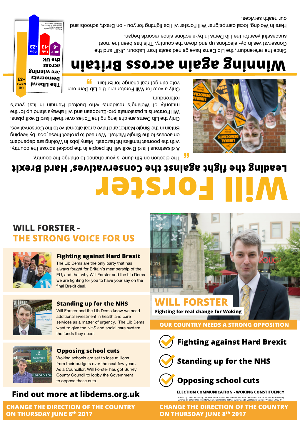 Will Forster Will Be Fighting for You - on Brexit, Schools and Schools Brexit, on - You for Fighting Be Will Forster Will Campaigner Local Woking, in Here