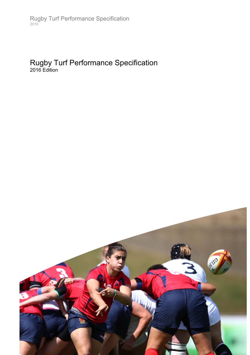 Rugby Turf Performance Specification 2016