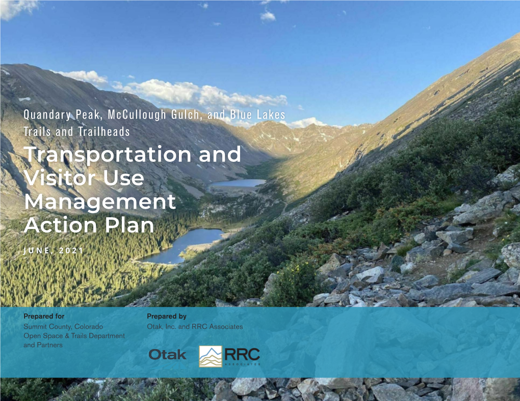 Transportation and Visitor Use Management Action Plan