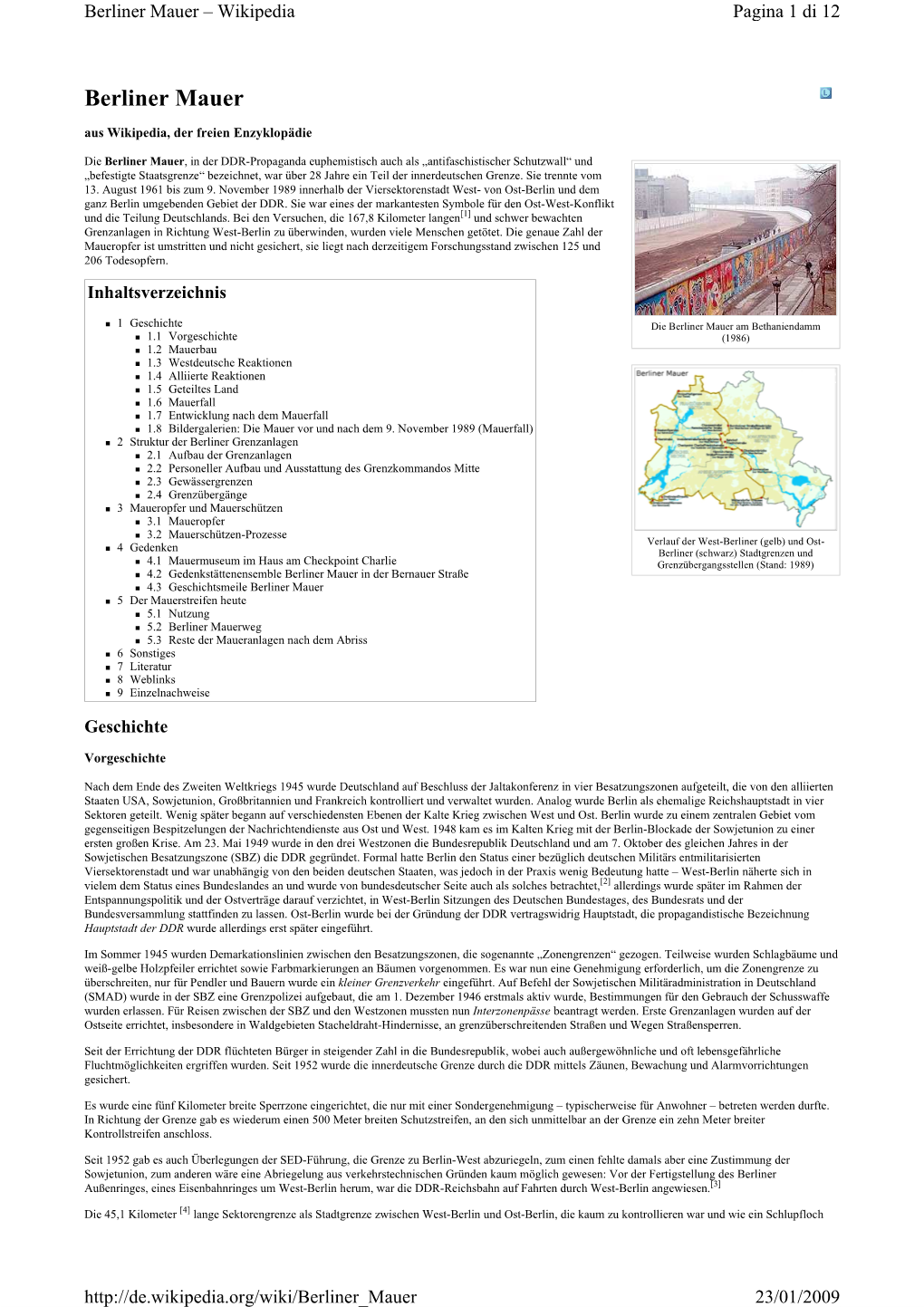 Berliner Mauer – Wikipedia Pagina 1 Di 12