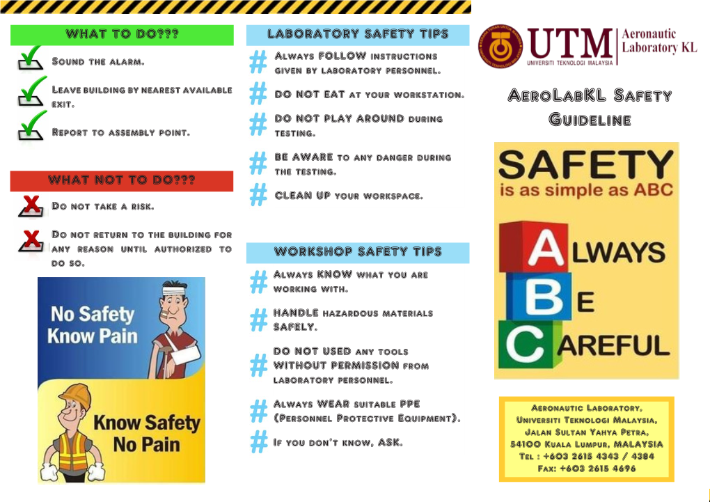 Aerolabkl Safety Guideline