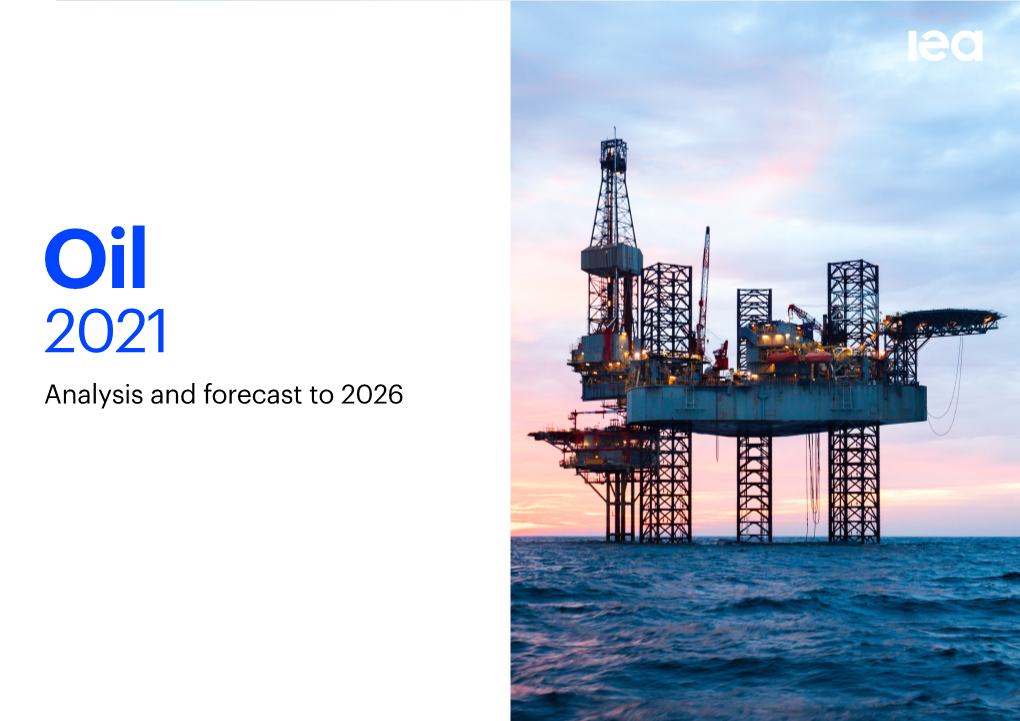 Analysis and Forecast to 2026 INTERNATIONAL ENERGY AGENCY