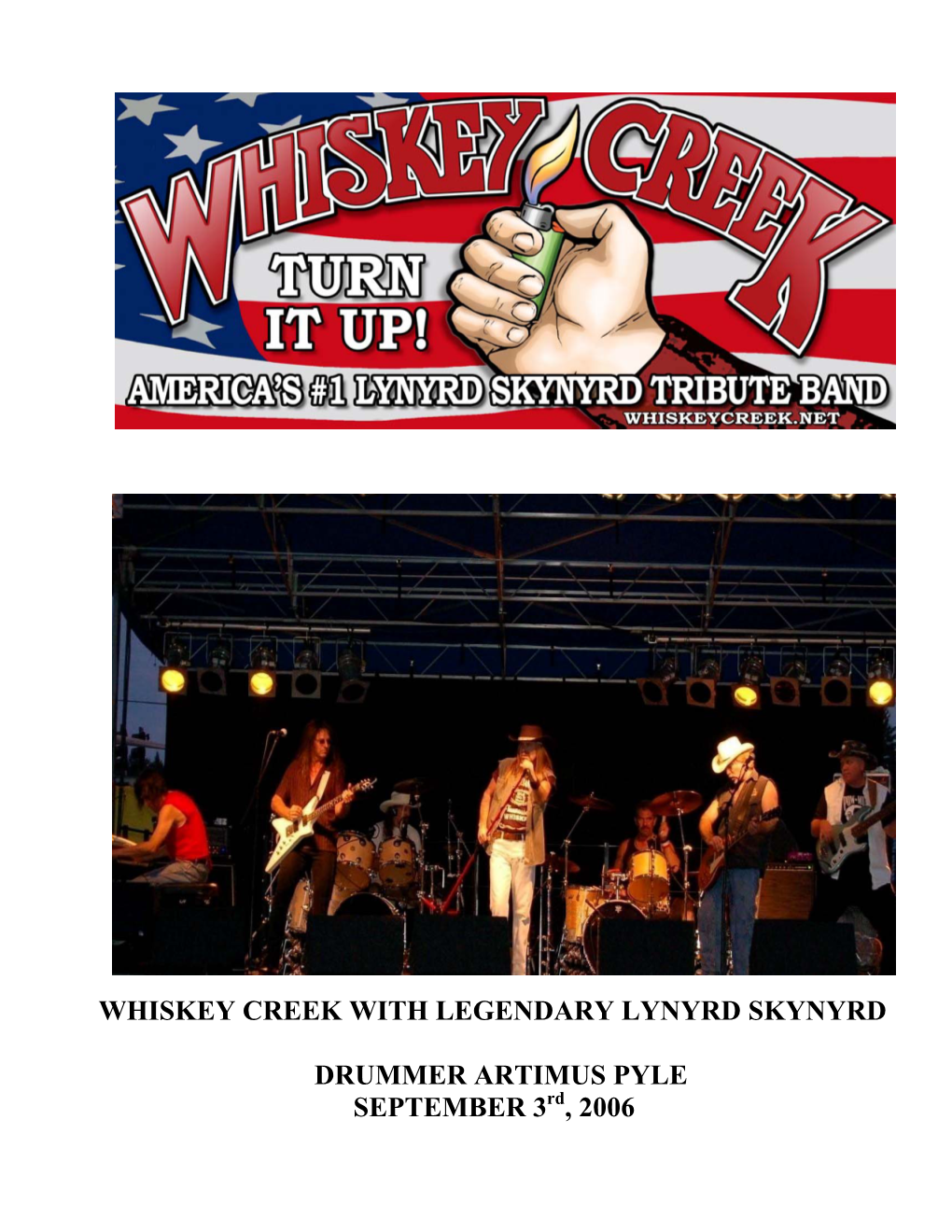 Whiskey Creek with Legendary Lynyrd Skynyrd