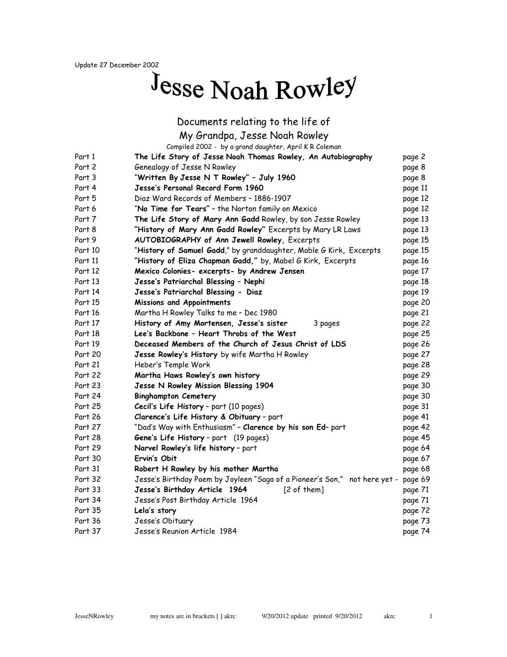 Jesse Noah Thomas Rowley