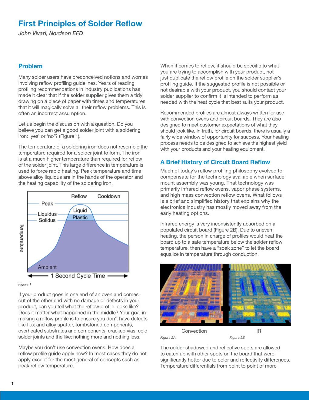 First Principles of Solder Reflow John Vivari, Nordson EFD