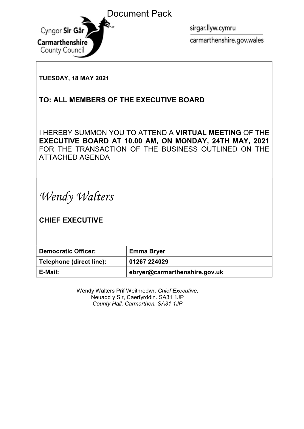 (Public Pack)Agenda Document for Executive Board, 24/05/2021 10