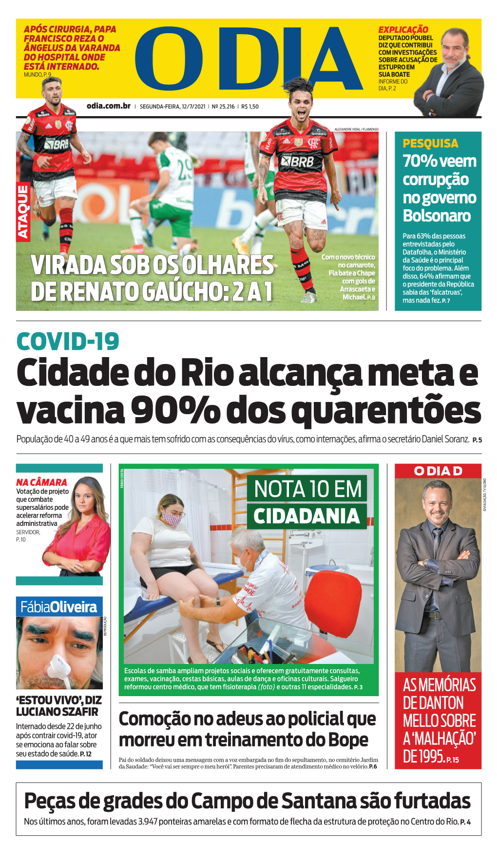 Cidade Do Rio Alcança Meta E Vacina 90% Dos Quarentões