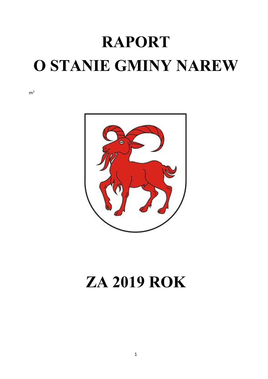 Raport O Stanie Gminy Narew Za 2019