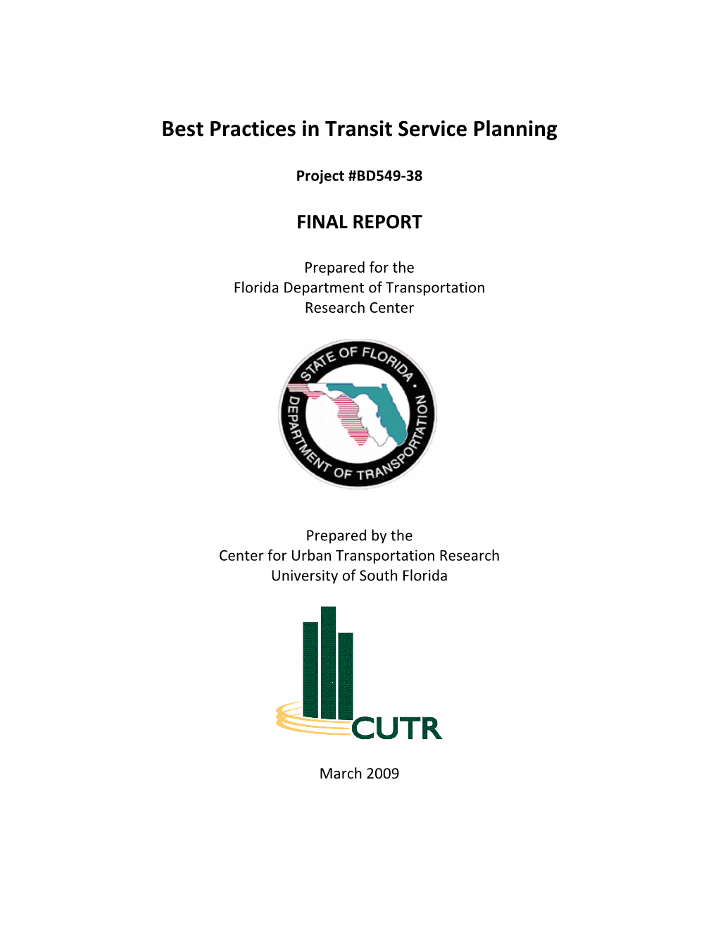 Best Practices in Transit Service Planning