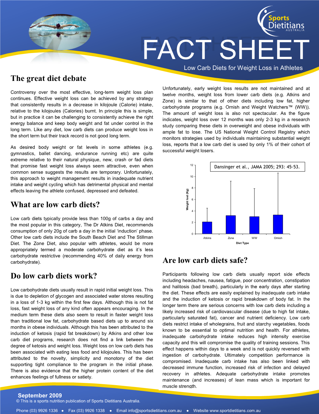 Low Carb Diets for Weight Loss in Athletes