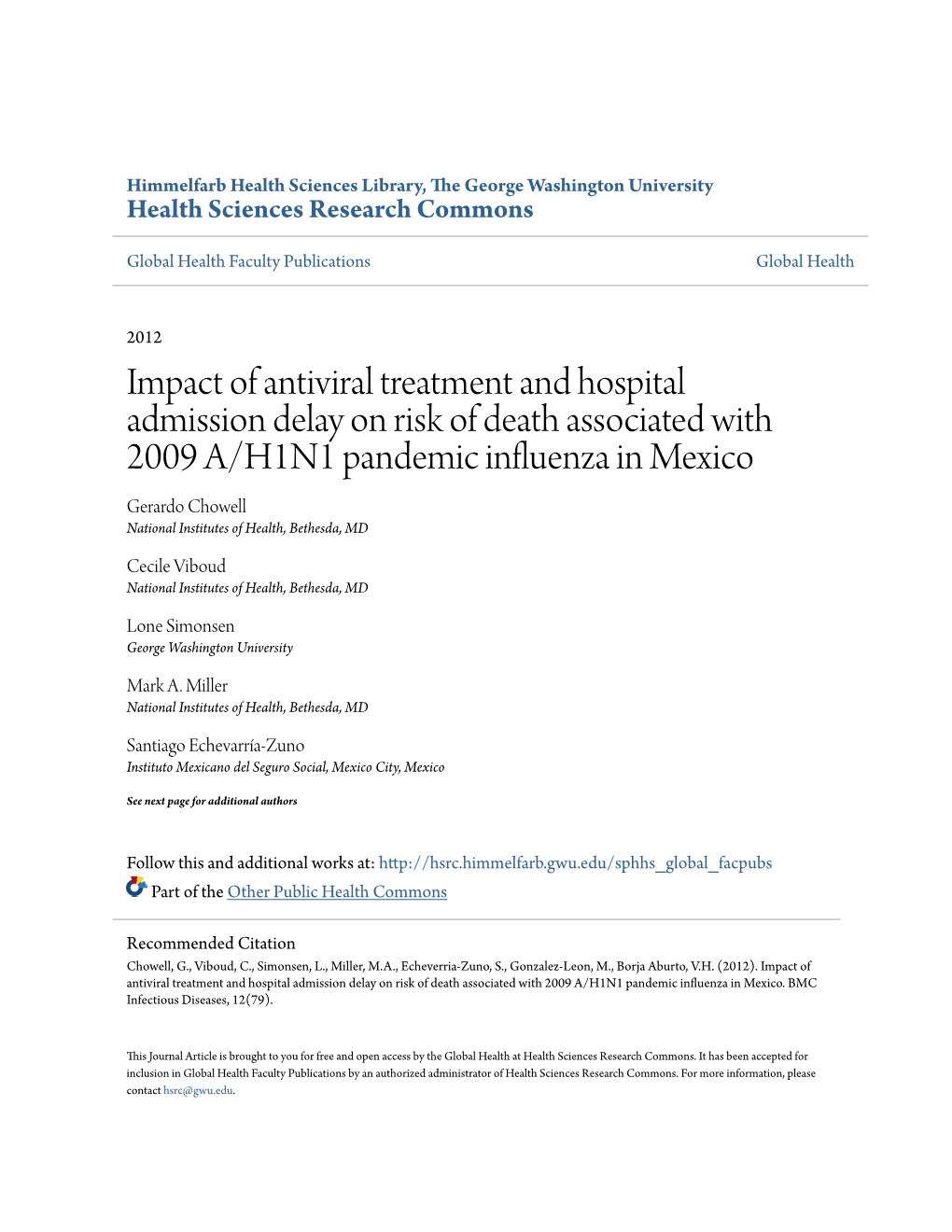 Impact of Antiviral Treatment and Hospital Admission Delay on Risk Of