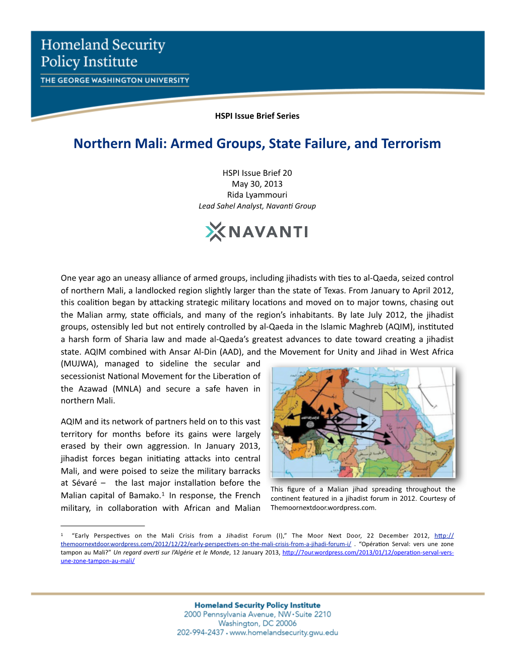 Northern Mali: Armed Groups, State Failure, and Terrorism