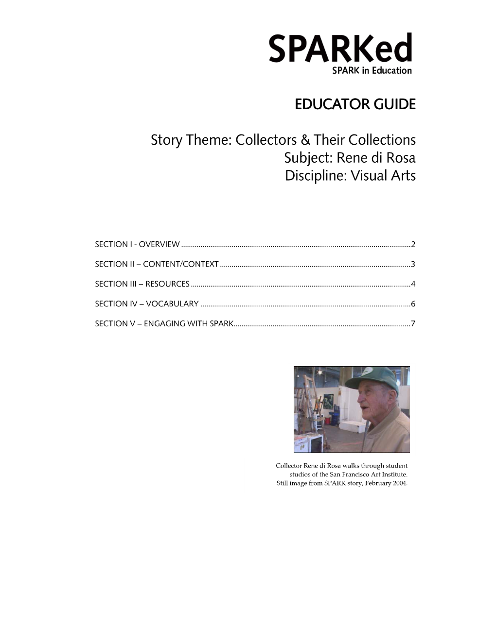 Di Rosa Preserve: Art Collections: Educator Guide