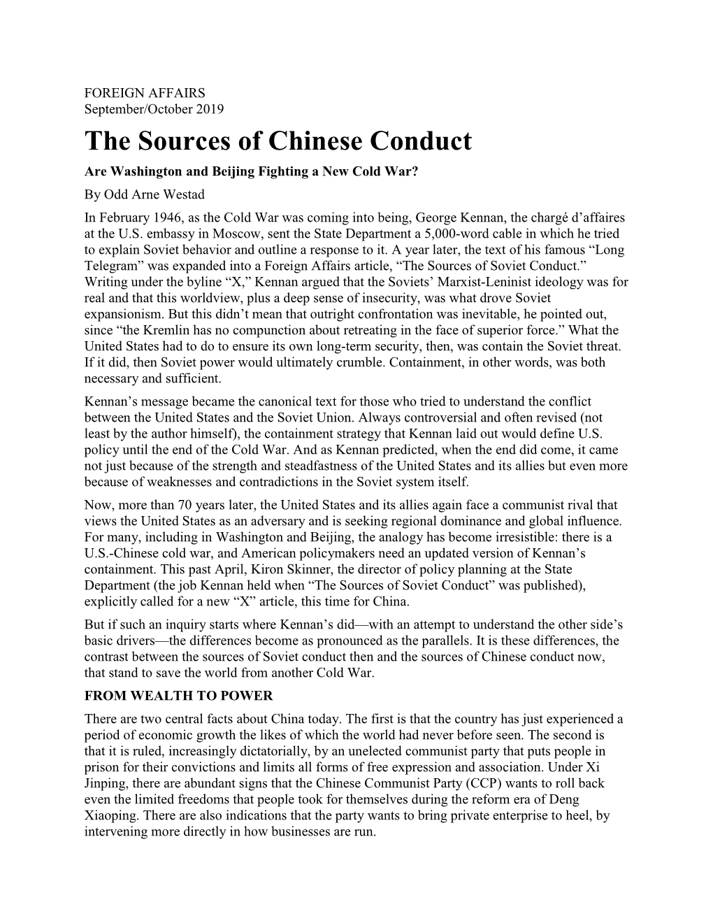 The Sources of Chinese Conduct