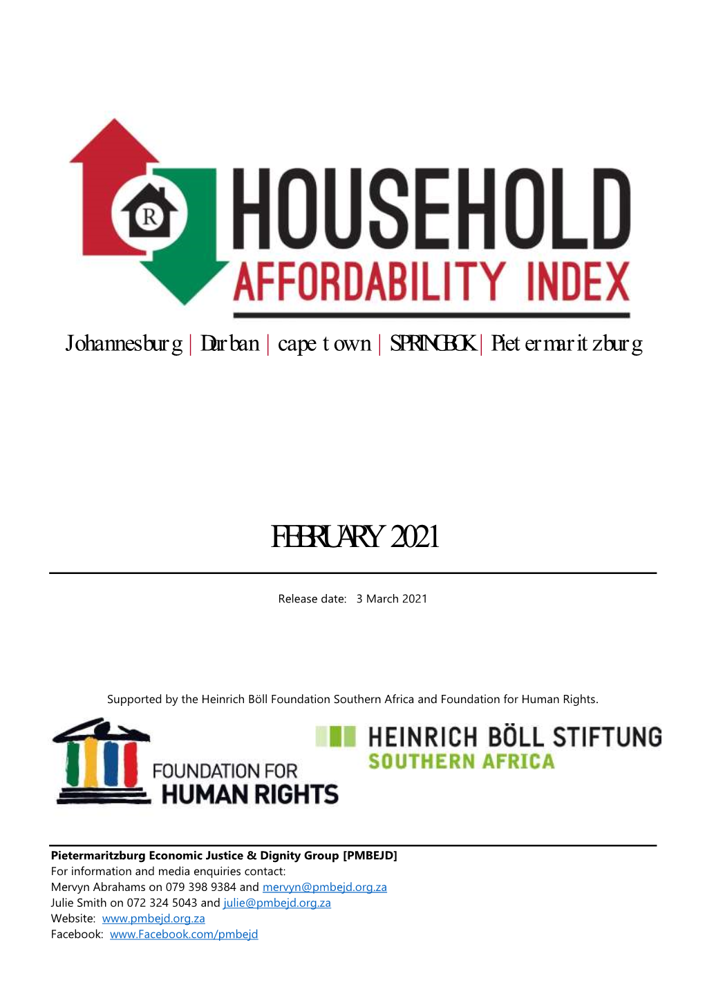 National February 2021 Household Affordability Index