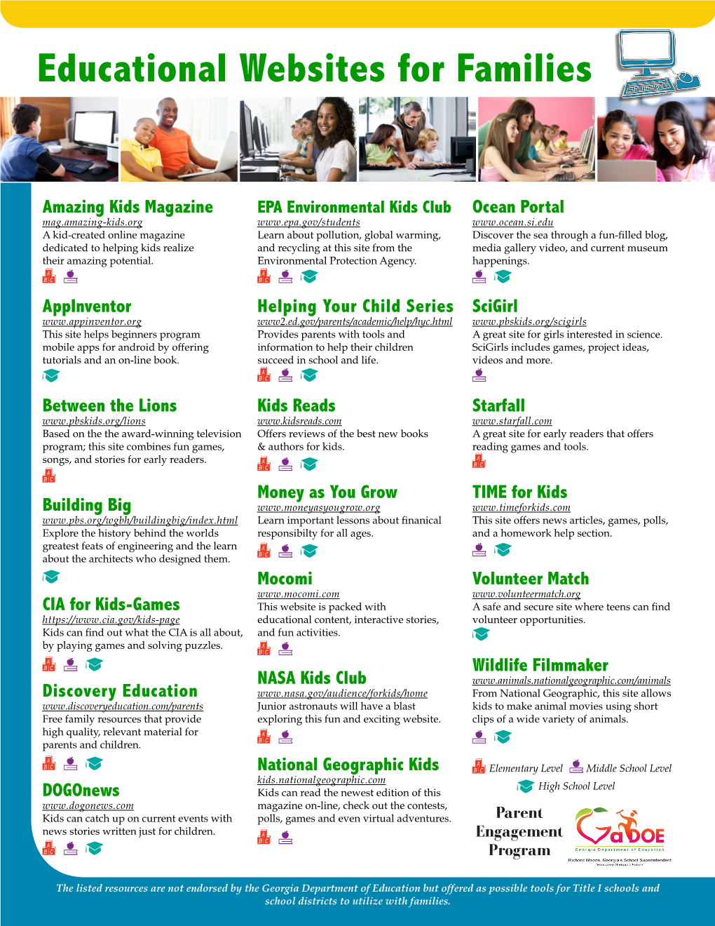 Educational Websites for Families