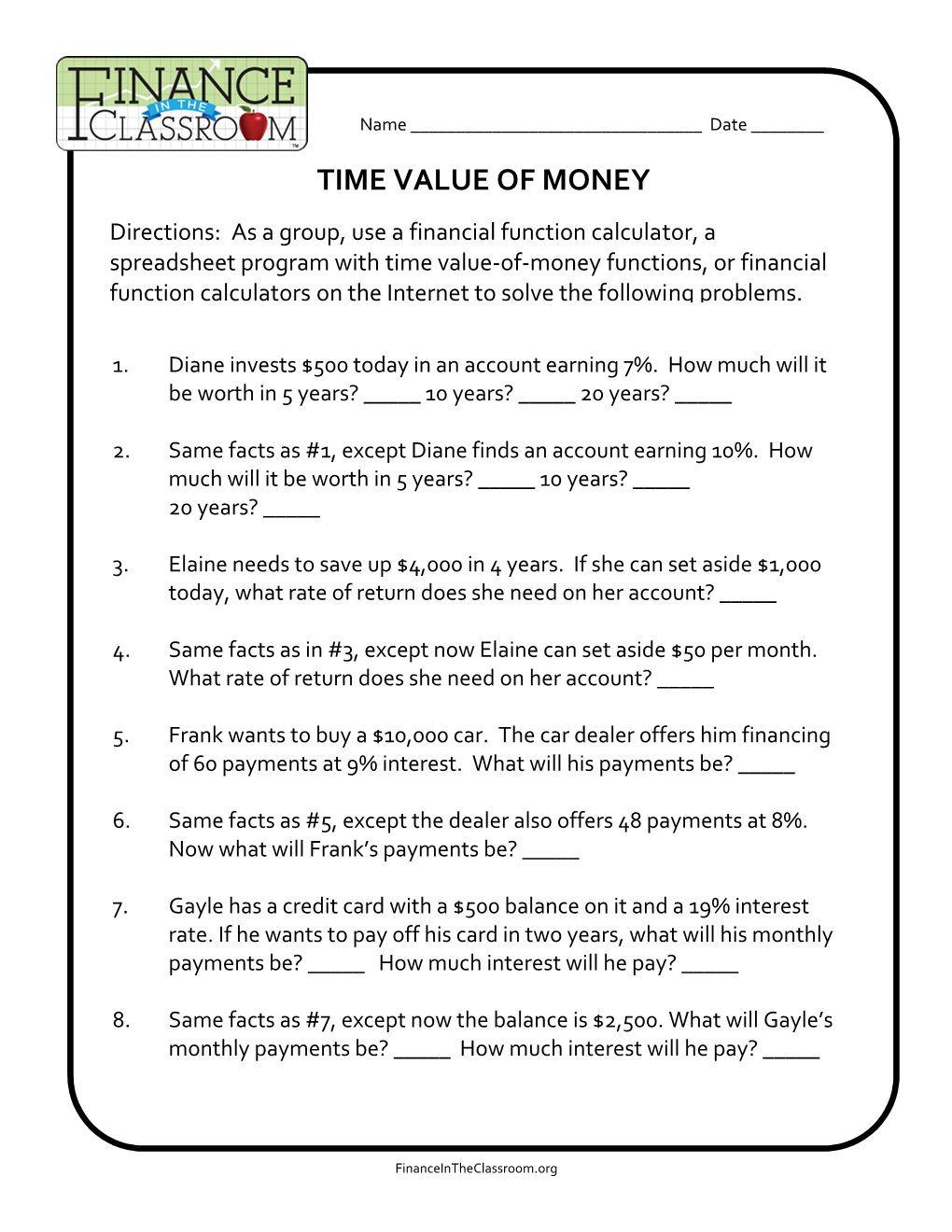 Time Value of Money